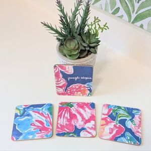 Set Of 4 Handmade Lilly Pulitzer Coasters